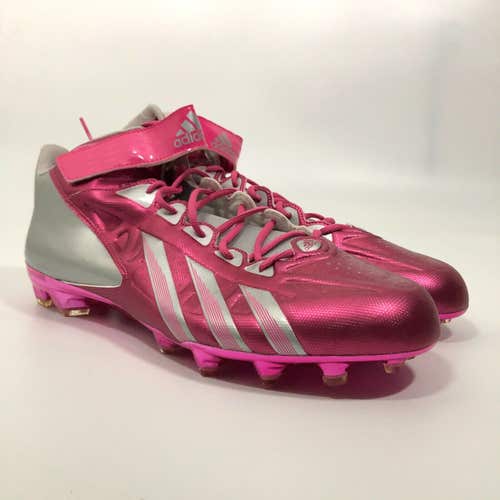Adidas Mens Football Cleat 18 Pink Gray Shoe Lacrosse AS SMU FilthyQuick Mid