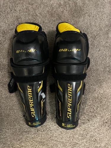 Used Youth Bauer 8" Supreme TotalOne Shin Pads
