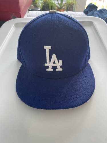 LA Dodgers Hat 7 3/8 Fitted