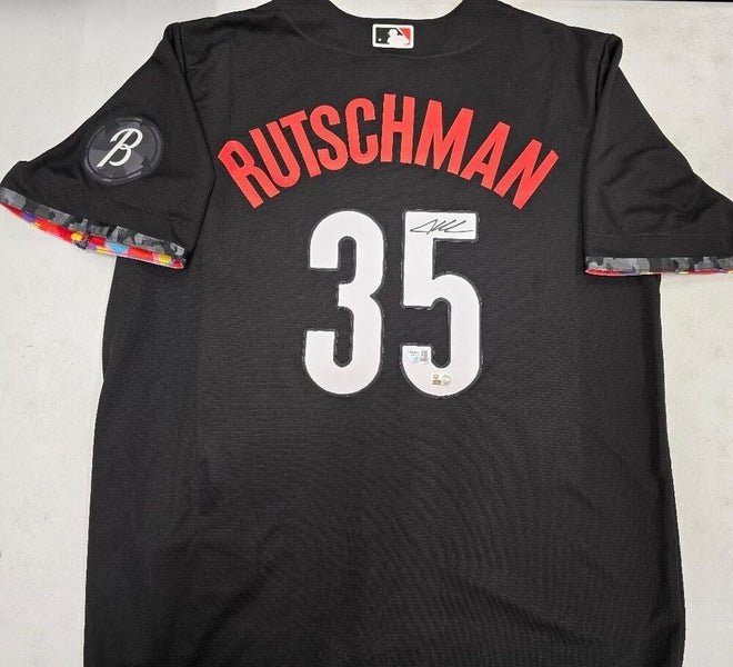 Orioles ADLEY RUTSCHMAN Signed Autograph CITY CONNECT Jersey Fanatics COA