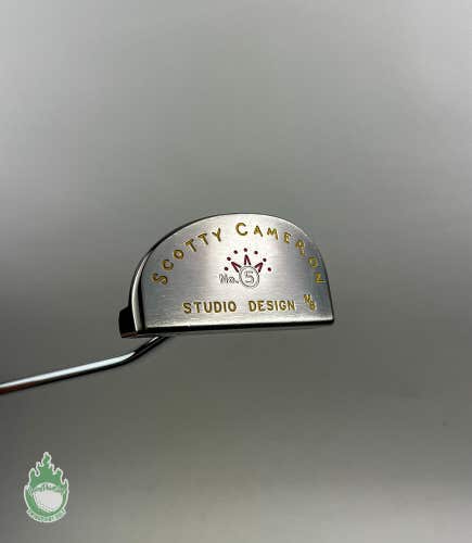 Used RH Titleist Scotty Cameron Studio Design No. 5 MB 33.5" Putter Golf Club