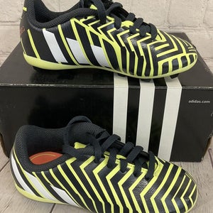 Adidas B44357 Predito FxG J Youth Kid's Soccer Cleats Yellow White Grey US 10.5K