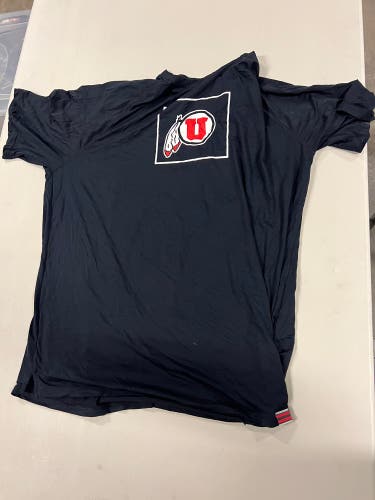 University of Utah Lacrosse Team Issued Black Practice Shirt (large)