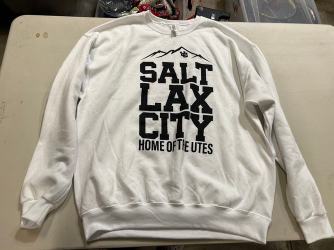 Brand new University of Utah Lacrosse Team Issued Salt Lax City Sweater (XL)