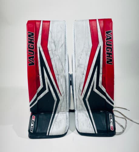 Vaughn SLR3 Pro Carbon Pro Stock Goalie Pads - 32” - White/Red/Black