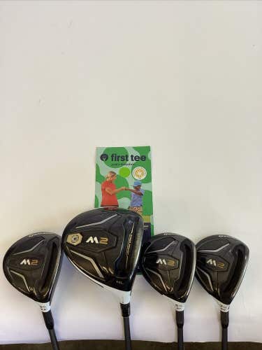 TaylorMade M2 2016 Woods Set Driver-3w-5w-7w With Ladies Graphite Shafts