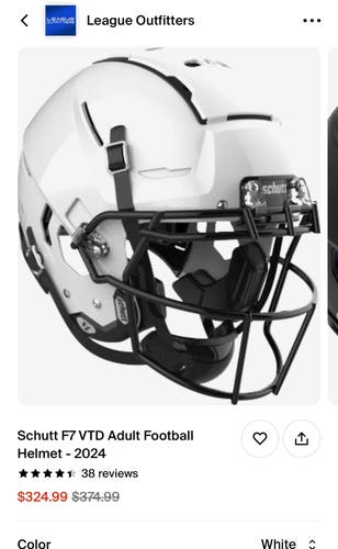 New Large Schutt F7 Helmet