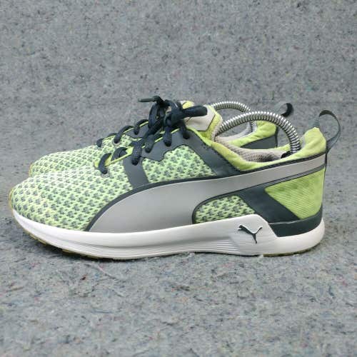 Puma Pulse XT Womens 5.5 Running Shoes Low Top Trainers Sneakers Green Gray