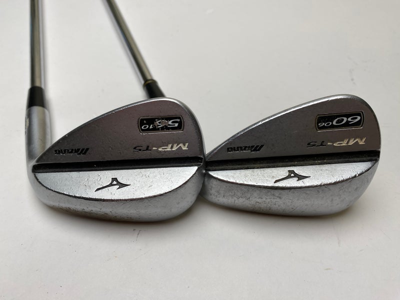 Mizuno MP T5 White Satin Wedge Set 56* 10 60* 6 Precision Rifle 5.0 Senior RH