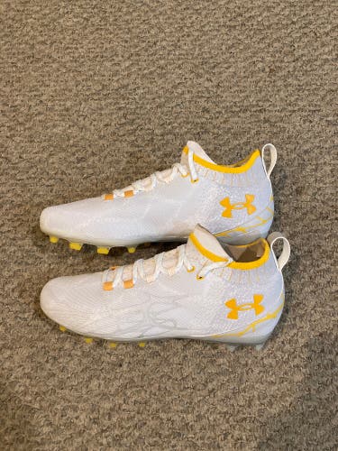 White/Yellow Adult Under Armour Spotlight (Brand New)