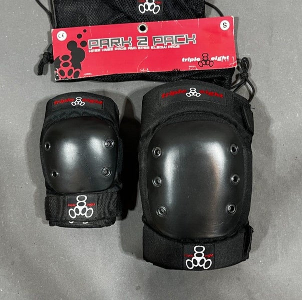 Triple Eight NYC Park 2 Pack KP22 Knee Pads & EP55 Elbow Pads small NEW
