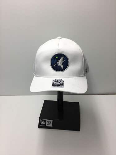 Minnesota Timberwolves '47 Brand NBA White Hitch Adjustable Snapback Hat