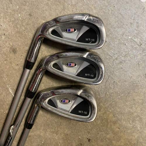 LEFT HANDED USKG Junior Golf Clubs 6/8 Irons and Pitching Wedge 60" Child Height