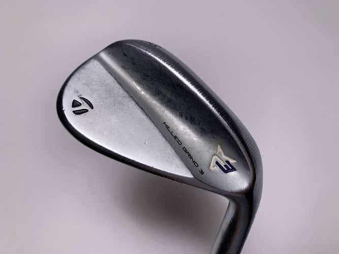 Taylormade Milled Grind 3 Raw Chrome 52* 9 TT DG S200 Tour Issue Wedge RH