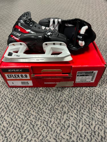 CCM EFLEX 6.9 Size 3 Regular Width Goal Skates