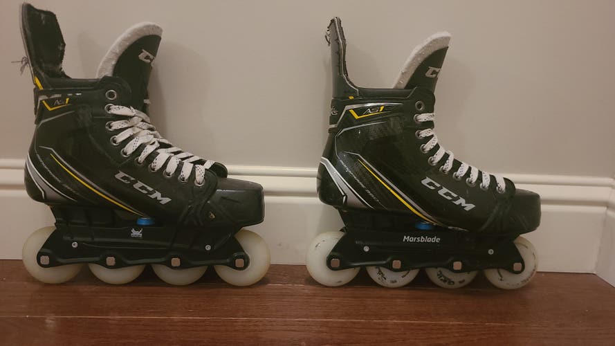 Used CCM AS1 Pro Stock with Marsblade Inline Skates Regular Width Size 8