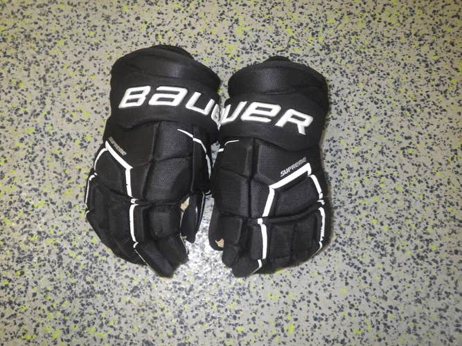 Used Bauer Supreme 3S Pro Gloves 14" Pro Stock