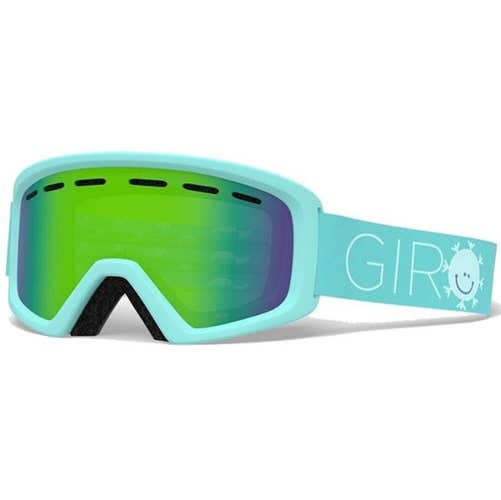 Giro REV Youth Medium Ski/Snowboard Goggles Cool Breeze Loden Green Lens NEW