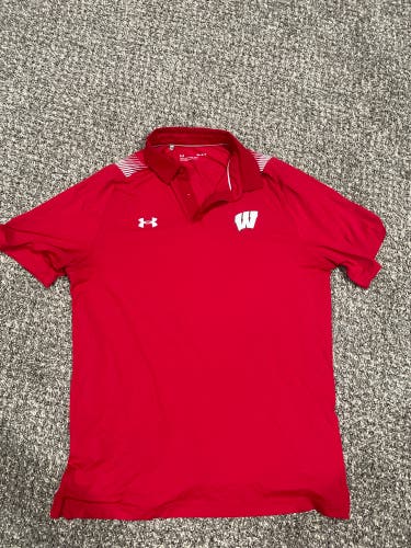 Wisconsin Hockey Golf Shirt