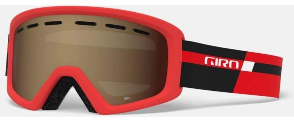 Giro REV Youth Medium Ski/Snowboard Goggles Black Red Podium AR 40 Lens NEW