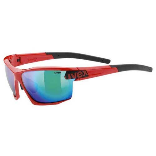 Uvex Sportstyle 113 Red Sunglasses 3x Lenses & Case NEW Satisfaction Guaranteed