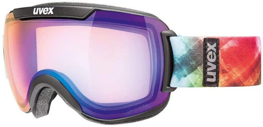 Uvex Downhill 2000 VM Black Matte Ski/Snowboard Goggles Variomatic Blue Lens NEW