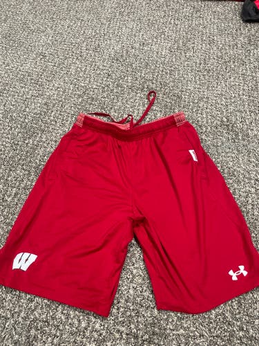 Wisconsin Badgers Hockey Team Issued Shorts