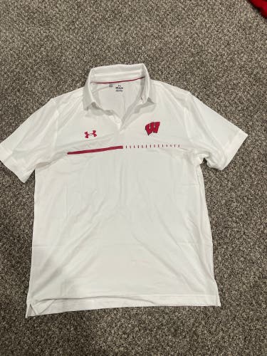 Wisconsin Badgers Hockey Team Issued Polo