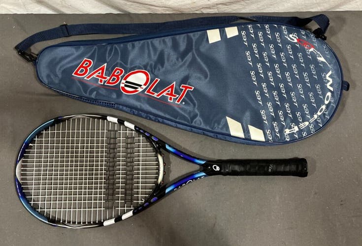 Babolat Soft Drive Woofer Tennis Racquet 4-3/8" Grip & Case GREAT Fast Shipping