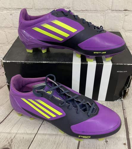 Adidas V23959 F50 adizero TRX FG Women's Soccer Cleats Purple Yellow US Size 5