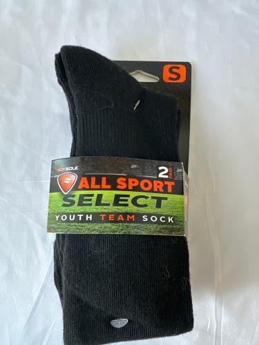 Black Sofsol All Sport Youth Team Socks Size 13C-4Y