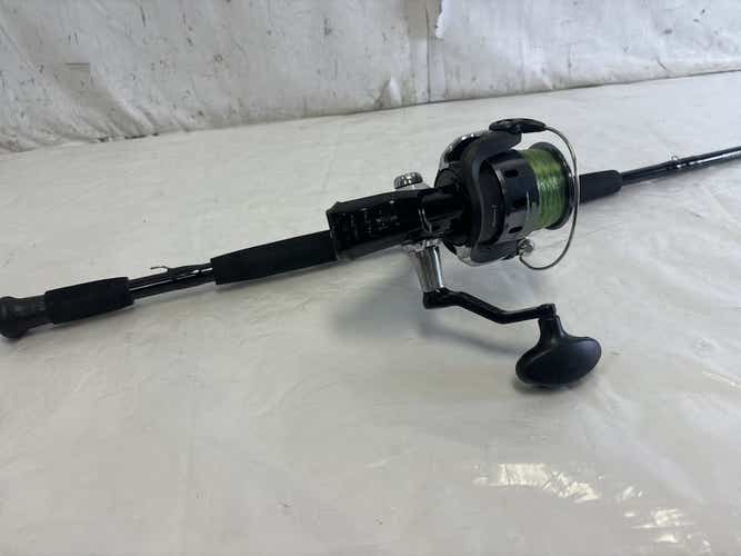Used Zebco Bite Alert Bas702mh Fishing Spinning Combo 7'0"