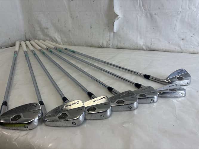Used Taylormade Mb Forged Tour Preferred 4i-pw Extra Stiff Flex Steel Shaft Golf Iron Set Irons