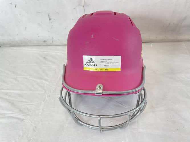 Used Adidas Destiny Bte00310 6 3 8 - 7 5 8 Fastpitch Softball Batting Helmet W Mask