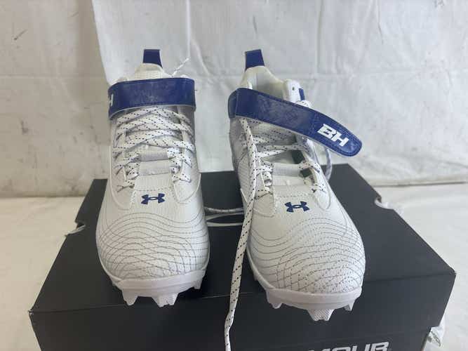 New Under Armour Harper 7 Mid Rm Jr Junior 05.5 Molded Baseball And Softball Cleats 3025598-400