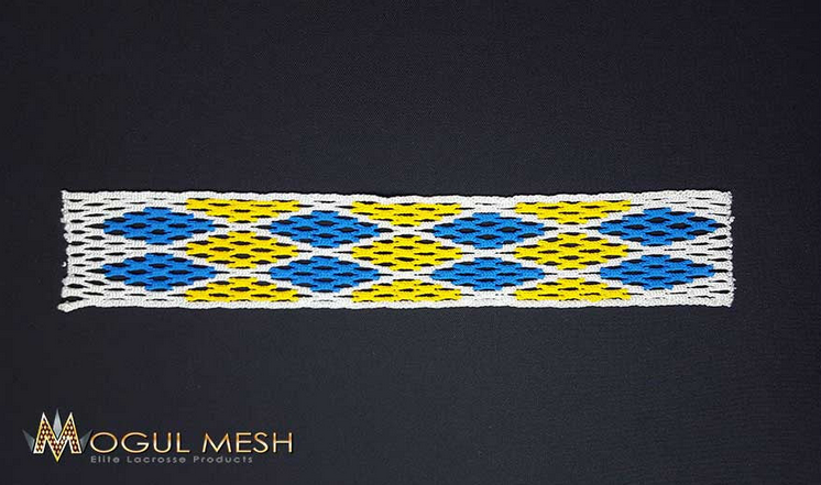 New In Package - Mogul Mesh Dyed - Semi Soft (Yellow/Blue Argyle Color Way) [6981]