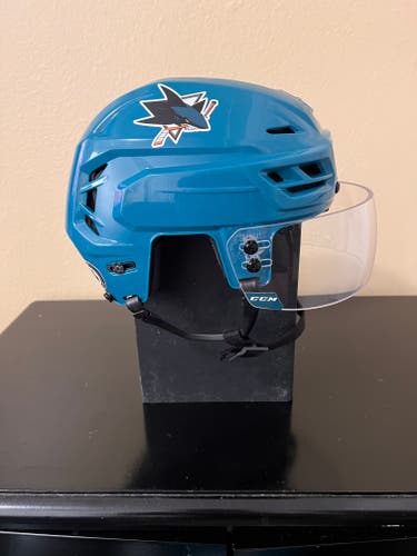 San Jose Sharks - CCM Resistance Helmet - Pro Stock - Adam Raska - Game Used