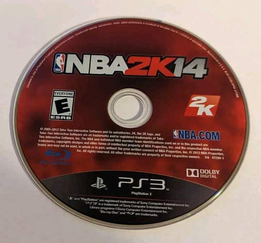 NBA 2K14 - PlayStation 3 PS3 - Disc Only - Basketball Lebron James - Video Game