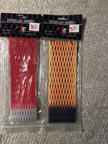 TWO Pieces of PowLax Wax Mesh