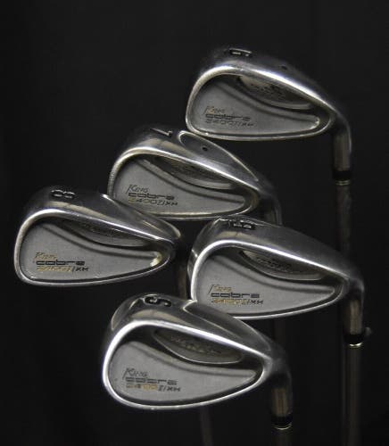 KING COBRA 3400I/XH GOLF IRONS SET 6-9 S LENGTH 38 IN, FLEX: SENIOR RH NEW GRIPS