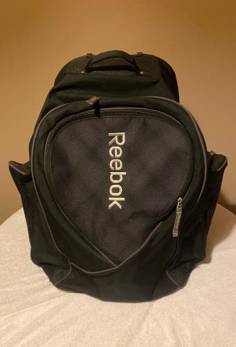 Reebok 10k Wheeled Backpack Hockey Bag Senior Black