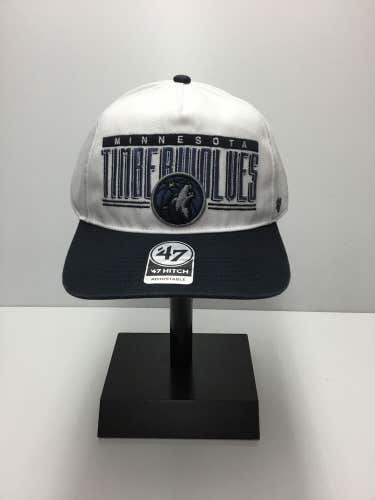 Minnesota Timberwolves '47 Brand NBA Double Header Hitch Adjustable Snapback Hat