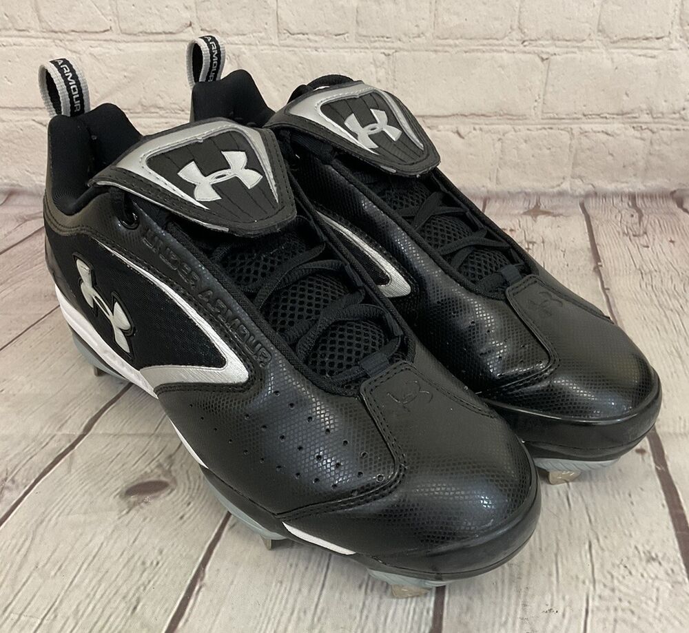 Under Armour Harper 8 ST 3026590-100 Mens 12 White Navy Baseball Cleats Hawk2890 Under Armour Harper 8 Low USA ST Baseball White Navy 3026590  main image 2