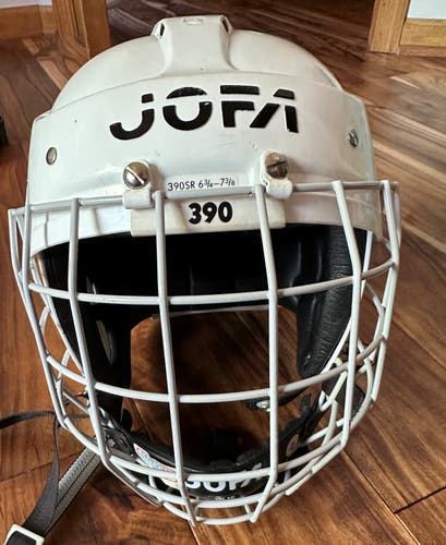 Used Large Jofa 390 SR (6 3/4 -7 3/8) Helmet w/ Original Jofa Cage
