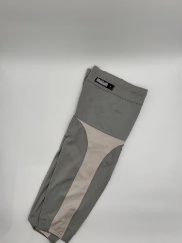 Used Gray & White CCM Large Pro Stock Socks