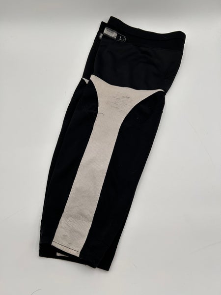 Black & White Used Senior CCM Pro Stock Socks