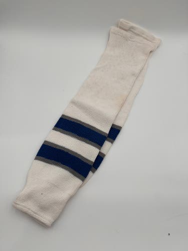 Lightly Used White Stripe Senior Socks