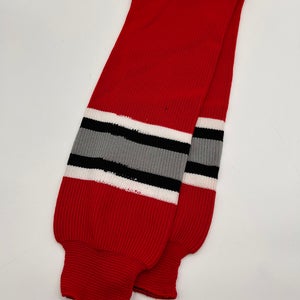 Red With Stripes New Large Senior  Socks