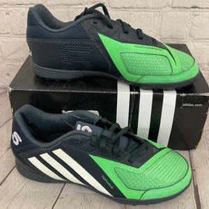 Adidas Q22279 freefootball x-ite J Youth Soccer Shoes Navy White Green US 3.5