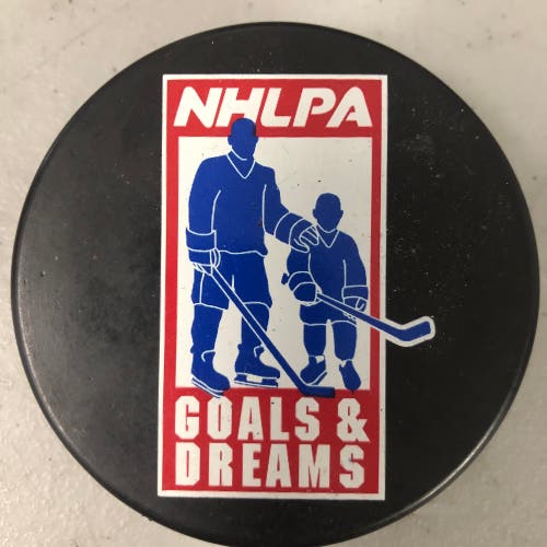 NHLPA Goals & Dreams puck